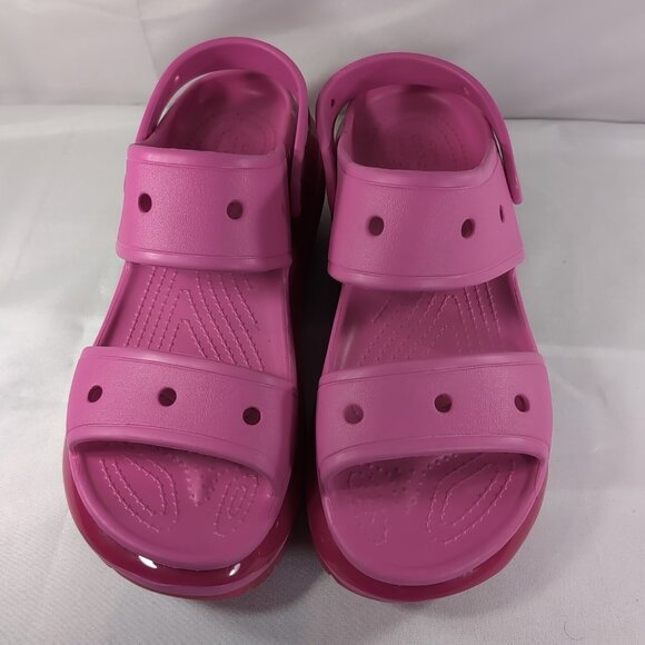 Crocs Classic Mega Crush Juice Pink Unisex Sandals 11 M11/W12.5 207989 Platform - Picture 3 of 16